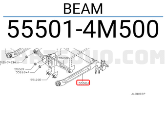 Nissan 555014M500 BEAM