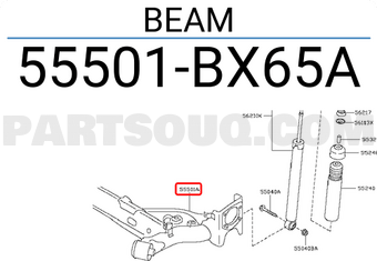 Nissan 55501BX65A BEAM