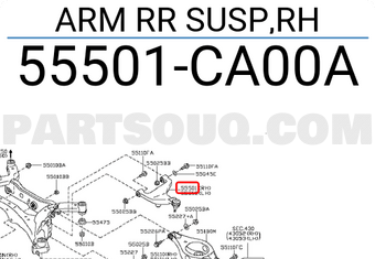 Nissan 55501CA00A ARM RR SUSP,RH