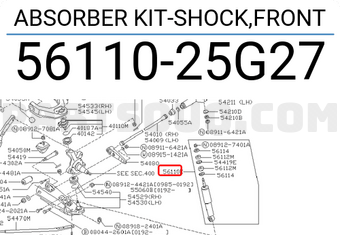 Nissan 5611025G27 ABSORBER KIT-SHOCK,FRONT