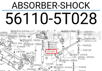 Nissan 561105T028 ABSORBER-SHOCK