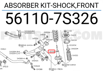 Nissan 561107S326 ABSORBER KIT-SHOCK,FRONT