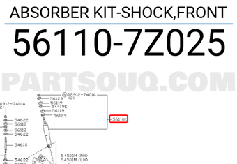 Nissan 561107Z025 ABSORBER KIT-SHOCK,FRONT