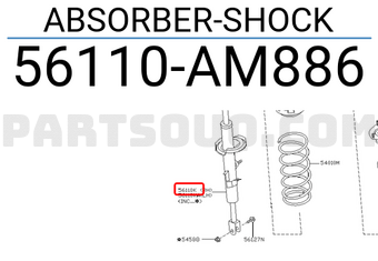 Nissan 56110AM886 ABSORBER-SHOCK