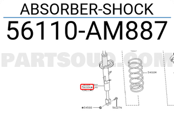 Nissan 56110AM887 ABSORBER-SHOCK