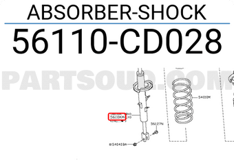 Nissan 56110CD028 ABSORBER-SHOCK