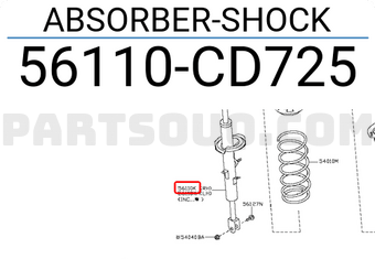 Nissan 56110CD725 ABSORBER-SHOCK