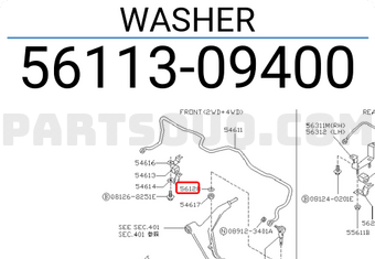 Nissan 5611309400 WASHER