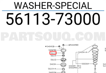 Nissan 5611373000 WASHER-SPECIAL