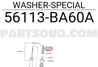 Nissan 56113BA60A WASHER-SPECIAL
