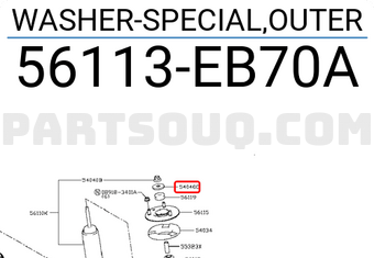 Nissan 56113EB70A WASHER-SPECIAL,OUTER