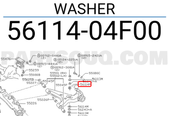 Nissan 5611404F00 WASHER