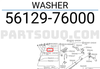 Nissan 5612976000 WASHER