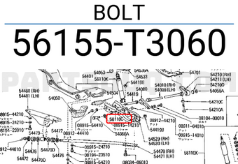 Nissan 56155T3060 BOLT