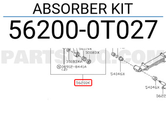 Nissan 562000T027 ABSORBER KIT