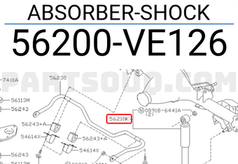 Nissan 56200VE126 ABSORBER-SHOCK