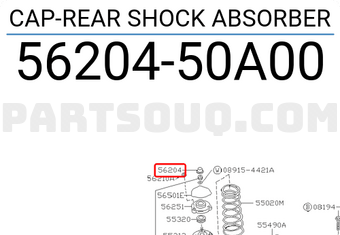 Nissan 5620450A00 CAP-REAR SHOCK ABSORBER