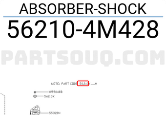 Nissan 562104M428 ABSORBER-SHOCK