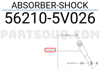 Nissan 562105V026 ABSORBER-SHOCK
