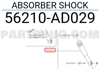 Nissan 56210AD029 ABSORBER SHOCK