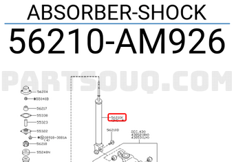 Nissan 56210AM926 ABSORBER-SHOCK