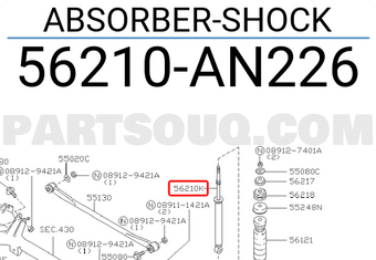 Nissan 56210AN226 ABSORBER-SHOCK