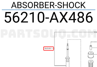 Nissan 56210AX486 ABSORBER-SHOCK