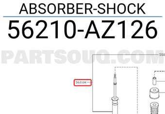 Nissan 56210AZ126 ABSORBER-SHOCK