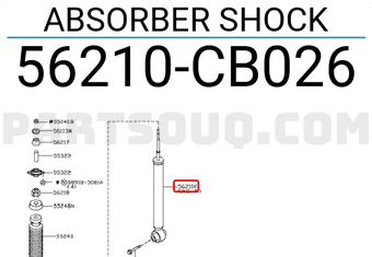 Nissan 56210CB026 ABSORBER SHOCK