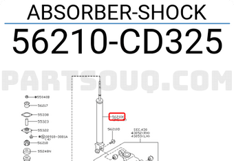 Nissan 56210CD325 ABSORBER-SHOCK