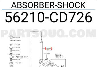 Nissan 56210CD726 ABSORBER-SHOCK