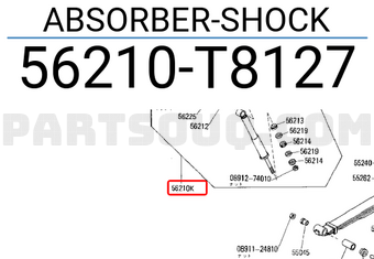 Nissan 56210T8127 ABSORBER-SHOCK