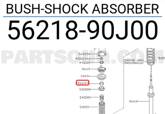Nissan 5621890J00 BUSH-SHOCK ABSORBER