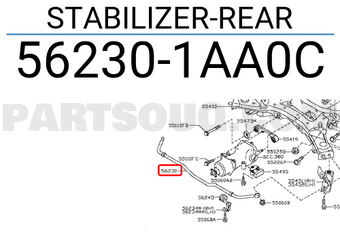 Nissan 562301AA0C STABILIZER-REAR