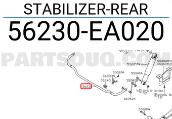 Nissan 56230EA020 STABILIZER-REAR