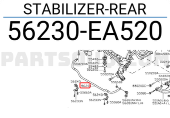 Nissan 56230EA520 STABILIZER-REAR