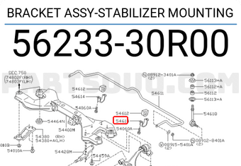 Nissan 5623330R00 BRACKET ASSY-STABILIZER MOUNTING