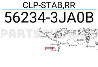 Nissan 562343JA0B CLP-STAB,RR