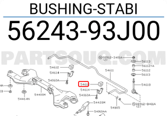 Nissan 5624393J00 BUSHING-STABI