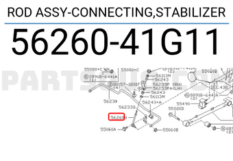 Nissan 5626041G11 ROD ASSY-CONNECTING,STABILIZER