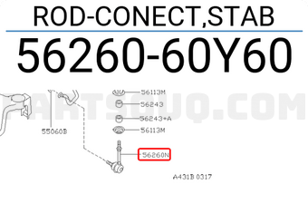 Nissan 5626060Y60 ROD-CONECT,STAB