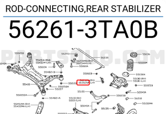 Nissan 562613TA0B ROD-CONNECTING,REAR STABILIZER