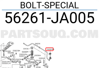 Nissan 56261JA005 BOLT-SPECIAL