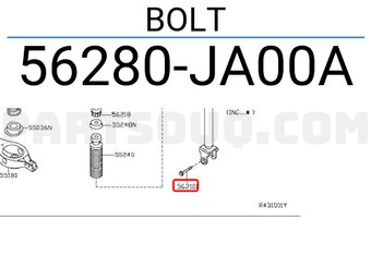 Nissan 56280JA00A BOLT