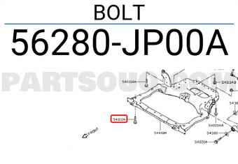 Nissan 56280JP00A BOLT