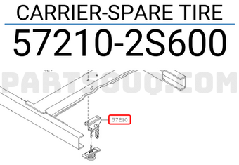 Nissan 572102S600 CARRIER-SPARE TIRE