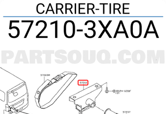 Nissan 572103XA0A CARRIER-TIRE