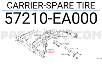 Nissan 57210EA000 CARRIER-SPARE TIRE