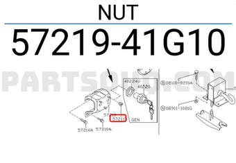 Nissan 5721941G10 NUT