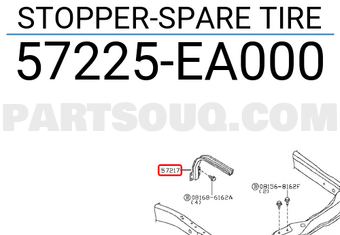 Nissan 57225EA000 STOPPER-SPARE TIRE